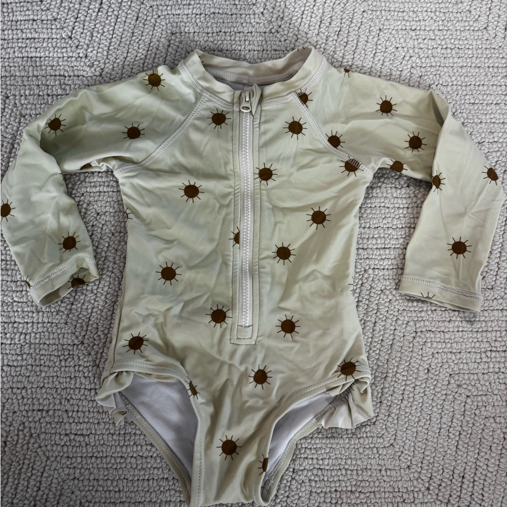 Rylee + Cru Cream and Brown Sun Bodysuit